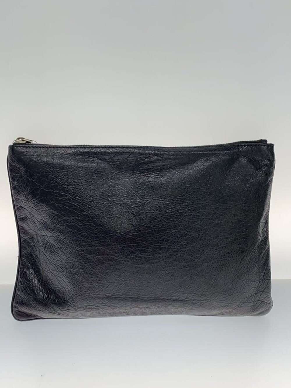 Balenciaga Clutch Bag Leather Black - Gem